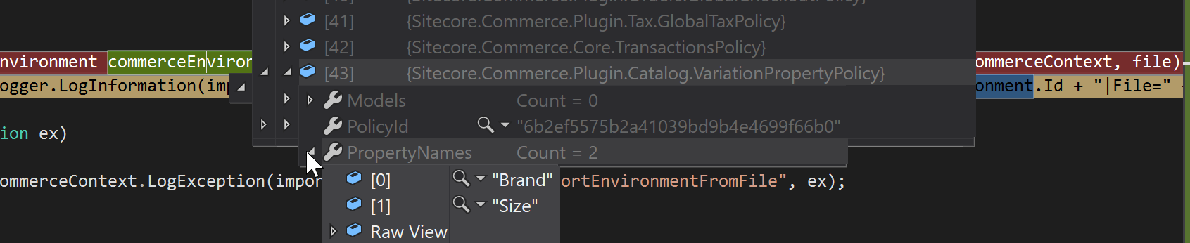 2019-04-28 19_20_11-Customer.Sample.Solution (Debugging) - Microsoft Visual Studio (Administrator)